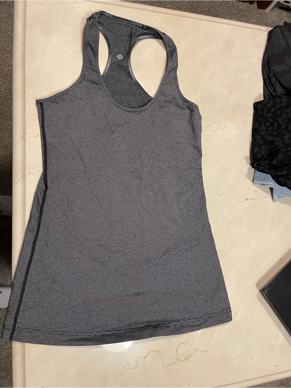 lululemon athletica Charcoal Gray Racerback Tank